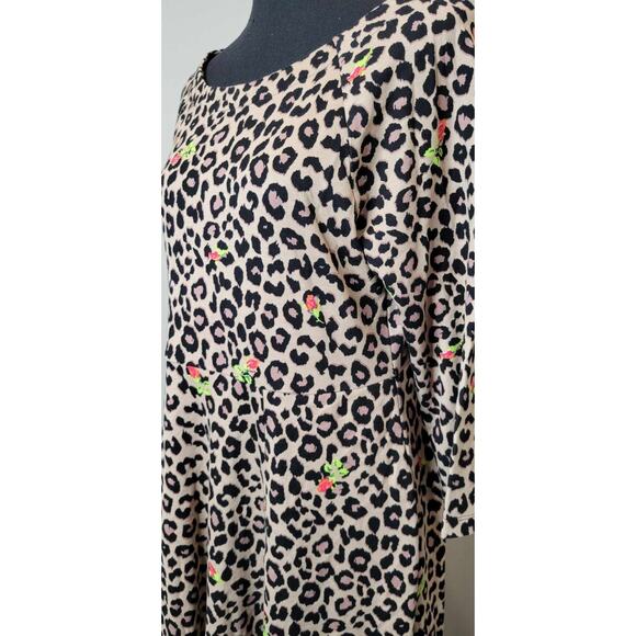 Betsey Johnson  - NWOT - Torrid Animal Print & Roses Fit and Flare Dress - Picture 2 of 4